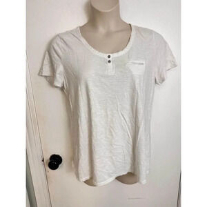 j jill womens white t-shirt size large #0777